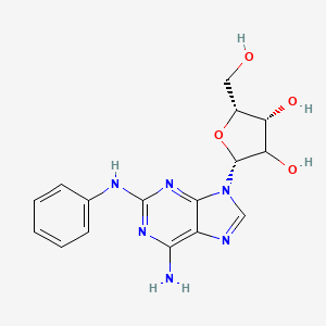 2-(6-Amino-2-phenylamino-purin-9-yl)-5-hydroxymethyl-tetrahydro-furan-3,4-diol