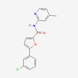 5-(3-chlorophenyl)-N-(4-methylpyridin-2-yl)furan-2-carboxamide