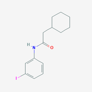 molecular formula C14H18INO B12471273 2-cyclohexyl-N-(3-iodophenyl)acetamide 