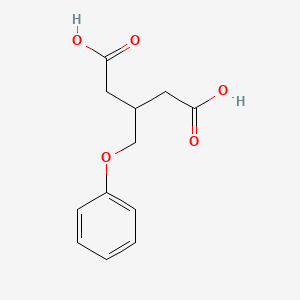 molecular formula C12H14O5 B12471281 3-(Phenoxymethyl)pentanedioic acid 