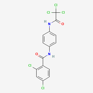 2,4-dichloro-N-{4-[(trichloroacetyl)amino]phenyl}benzamide