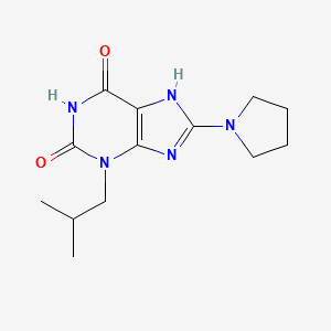 molecular formula C13H19N5O2 B1247130 3-Isobutyl-8-pyrrolidinoxanthine 