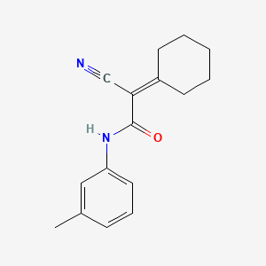 2-cyano-2-cyclohexylidene-N-(3-methylphenyl)acetamide