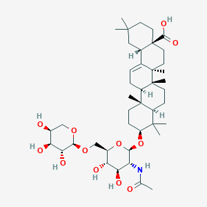 3-O-[alpha-L-arabinopyranosyl-(1->6)]-2-acetamido-2-deoxy-beta-D-glucopyranosyl oleanolic acid