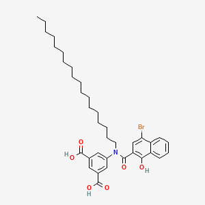 5-{[(4-Bromo-1-hydroxynaphthalen-2-yl)carbonyl](octadecyl)amino}benzene-1,3-dicarboxylic acid