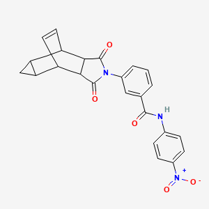 3-(1,3-dioxooctahydro-4,6-ethenocyclopropa[f]isoindol-2(1H)-yl)-N-(4-nitrophenyl)benzamide