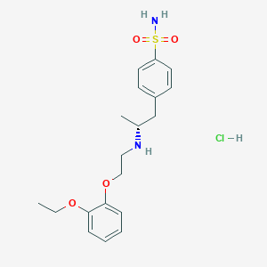 molecular formula C19H27ClN2O4S B12471378 4-[(2R)-2-{[2-(2-ethoxyphenoxy)ethyl]amino}propyl]benzenesulfonamide hydrochloride 