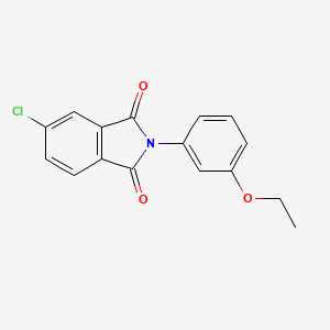 molecular formula C16H12ClNO3 B12471381 5-Chloro-2-(3-ethoxyphenyl)isoindole-1,3-dione 