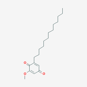 molecular formula C20H32O3 B1247149 2,5-Cyclohexadiene-1,4-dione, 2-methoxy-6-tridecyl- CAS No. 5259-06-3