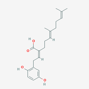 molecular formula C21H28O4 B1247153 加诺菌素 B 