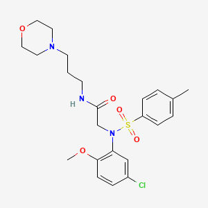 N~2~-(5-chloro-2-methoxyphenyl)-N~2~-[(4-methylphenyl)sulfonyl]-N-[3-(morpholin-4-yl)propyl]glycinamide