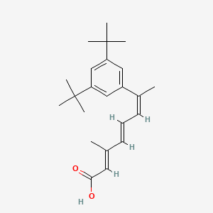 (2E,4E,6Z)-7-(3,5-ditert-butylphenyl)-3-methylocta-2,4,6-trienoic acid