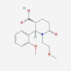 (2R,3R)-1-(2-Methoxy-ethyl)-2-(2-methoxy-phenyl)-6-oxo-piperidine-3-carboxylic acid