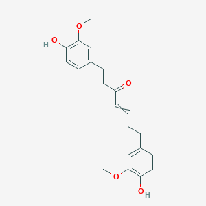 molecular formula C21H24O5 B12471604 4-Hepten-3-one, 1,7-bis(4-hydroxy-3-methoxyphenyl)- 