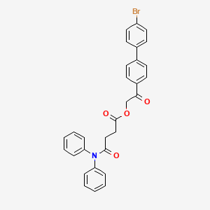 2-(4'-Bromobiphenyl-4-yl)-2-oxoethyl 4-(diphenylamino)-4-oxobutanoate