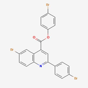 4-Bromophenyl 6-bromo-2-(4-bromophenyl)quinoline-4-carboxylate