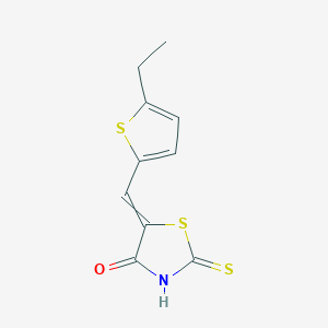 (5E)-5-[(5-ethylthiophen-2-yl)methylidene]-2-sulfanyl-1,3-thiazol-4-one