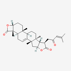 (2S,4S,7R,8S,9S,12R,13R,16R,19S,20R)-2,9,13,19-tetramethyl-7-(4-methyl-2-oxopent-3-en-1-yl)-5,17-dioxahexacyclo[10.10.0.0^{2,9}.0^{4,8}.0^{13,20}.0^{16,19}]docos-1(22)-ene-6,18-dione