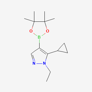 5-Cyclopropyl-1-ethyl-4-(4,4,5,5-tetramethyl-1,3,2-dioxaborolan-2-yl)-1H-pyrazole