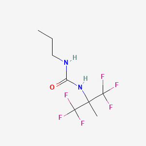 molecular formula C8H12F6N2O B12471794 1-(1,1,1,3,3,3-Hexafluoro-2-methylpropan-2-yl)-3-propylurea 