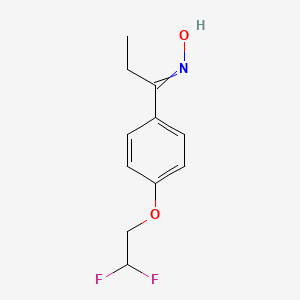 N-[1-[4-(2,2-difluoroethoxy)phenyl]propylidene]hydroxylamine