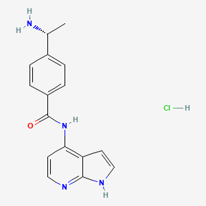 Benzamide, 4-((1R)-1-aminoethyl)-N-1H-pyrrolo(2,3-b)pyridin-4-yl-, hydrochloride (1:1)