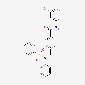 N-(3-bromophenyl)-4-{[phenyl(phenylsulfonyl)amino]methyl}benzamide