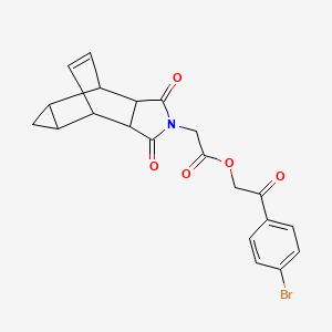 2-(4-bromophenyl)-2-oxoethyl (1,3-dioxooctahydro-4,6-ethenocyclopropa[f]isoindol-2(1H)-yl)acetate