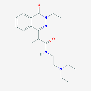 N-[2-(diethylamino)ethyl]-2-(3-ethyl-4-oxo-3,4-dihydrophthalazin-1-yl)propanamide