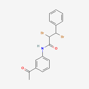 N-(3-acetylphenyl)-2,3-dibromo-3-phenylpropanamide