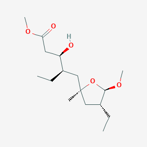molecular formula C16H30O5 B1247195 Plakortether G 