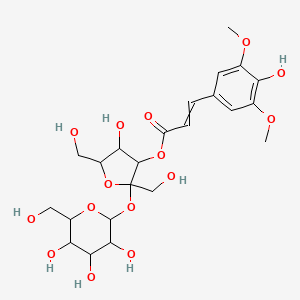 [4-Hydroxy-2,5-bis(hydroxymethyl)-2-[3,4,5-trihydroxy-6-(hydroxymethyl)oxan-2-yl]oxyoxolan-3-yl] 3-(4-hydroxy-3,5-dimethoxyphenyl)prop-2-enoate