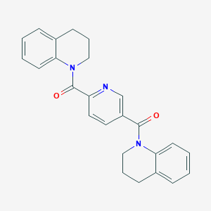 [6-(3,4-dihydro-2H-quinoline-1-carbonyl)pyridin-3-yl]-(3,4-dihydro-2H-quinolin-1-yl)methanone