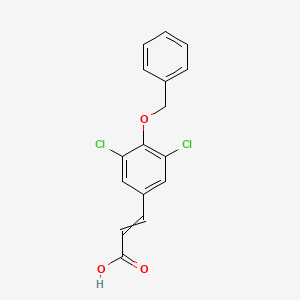 (2E)-3-[4-(benzyloxy)-3,5-dichlorophenyl]prop-2-enoic acid