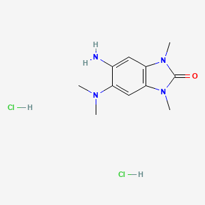 5-Amino-6-dimethylamino-1,3-dimethyl-1,3-dihydro-benzoimidazol-2-one dihydrochloride