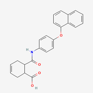 6-{[4-(Naphthalen-1-yloxy)phenyl]carbamoyl}cyclohex-3-ene-1-carboxylic acid