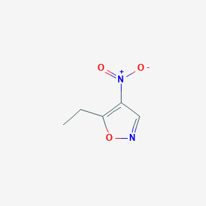 molecular formula C5H6N2O3 B12472012 5-Ethyl-4-nitro-1,2-oxazole 