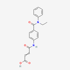 (2E)-3-({4-[ethyl(phenyl)carbamoyl]phenyl}carbamoyl)prop-2-enoic acid