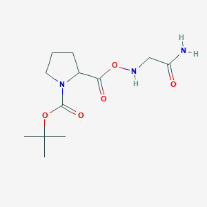 Tert-butyl 2-({[(2-amino-2-oxoethyl)amino]oxy}carbonyl)pyrrolidine-1-carboxylate