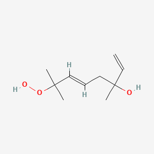 (5E)-7-hydroperoxy-3,7-dimethylocta-1,5-dien-3-ol