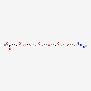 23-Carboxy-6,9,12,15,18,21-hexaoxa-1,2,3-triazatricosa-1,2-dien-2-ium