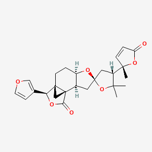 molecular formula C25H28O7 B1247212 Cedkathryn B 