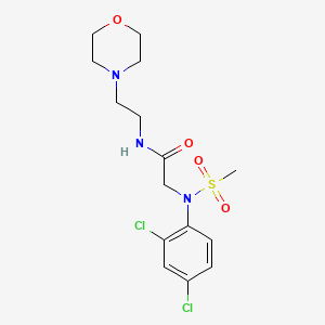 N~2~-(2,4-dichlorophenyl)-N~2~-(methylsulfonyl)-N-[2-(morpholin-4-yl)ethyl]glycinamide