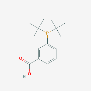 molecular formula C15H23O2P B12472135 3-(Di-tert-butylphosphanyl)benzoic acid 