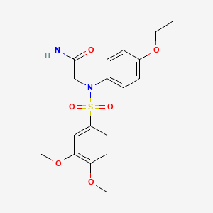 N~2~-[(3,4-dimethoxyphenyl)sulfonyl]-N~2~-(4-ethoxyphenyl)-N-methylglycinamide