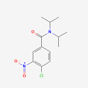 molecular formula C13H17ClN2O3 B12472174 4-Chloro-N,N-diisopropyl-3-nitrobenzamide 