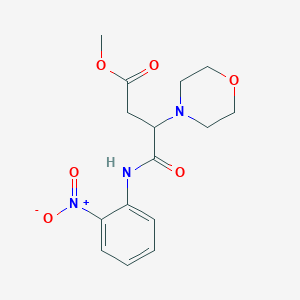 molecular formula C15H19N3O6 B12472182 Methyl 3-(morpholin-4-yl)-4-[(2-nitrophenyl)amino]-4-oxobutanoate 