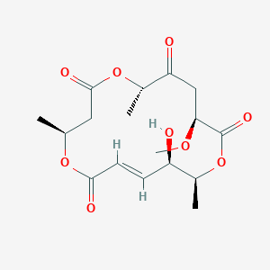 molecular formula C17H24O9 B1247219 Macrosphelide J 