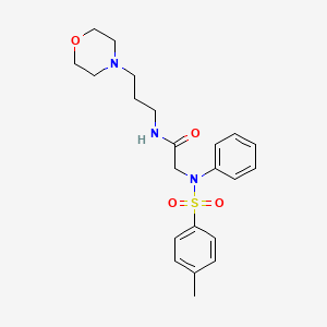 N~2~-[(4-methylphenyl)sulfonyl]-N-[3-(morpholin-4-yl)propyl]-N~2~-phenylglycinamide