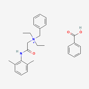 molecular formula C28H35N2O3+ B12472217 Benzoic acid; denatonium 